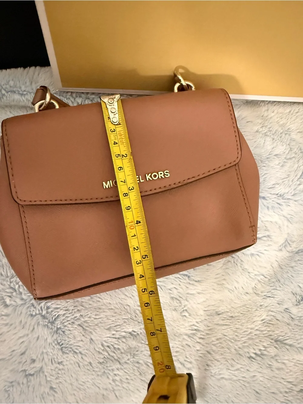 Michael Kors Mini Top-Handle Satchel in Dusty Rose Brown
